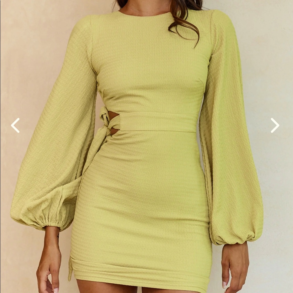 Olive Cut-Out Dress